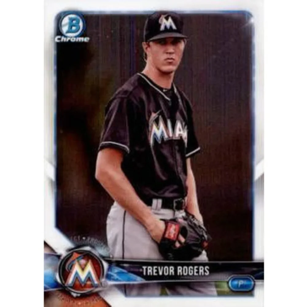 2018 Bowman Chrome Prospects Trevor Rogers BCP148 Miami Marlins